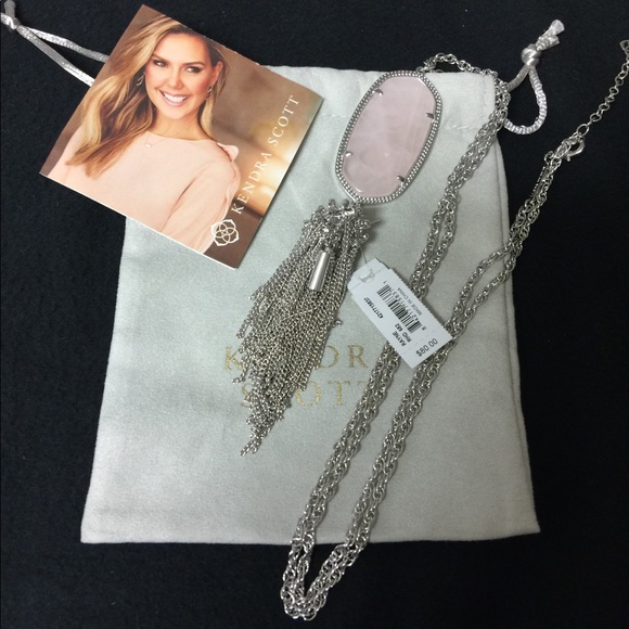 Kendra Scott Jewelry - Kendra Scott Rose Quartz Rayne Necklace New